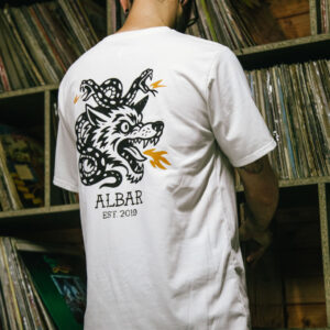 Camiseta color hueso estampado Tradi
