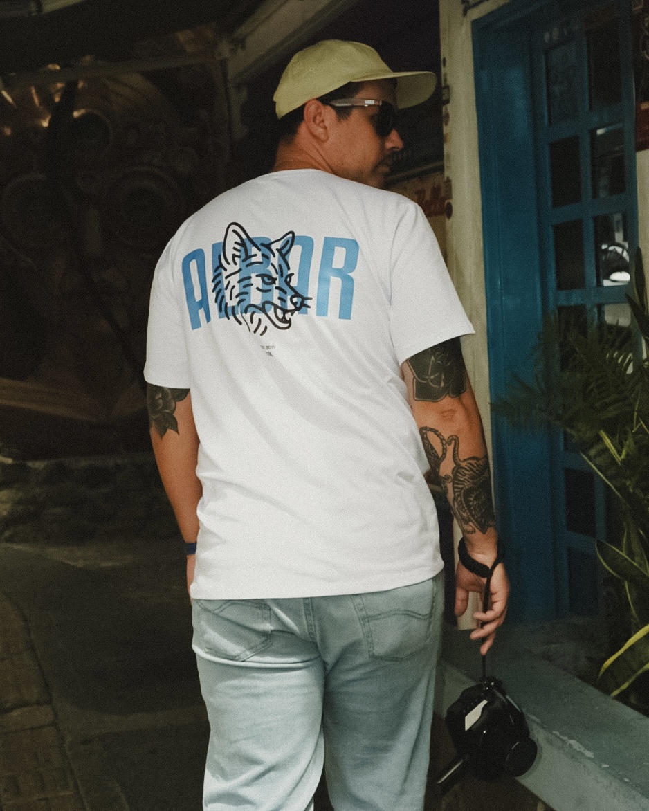Camiseta blanca Albar Coyete